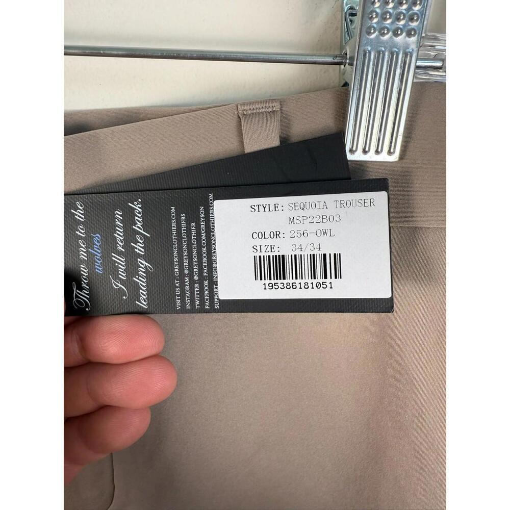 NWT* Greyson MSRP $198 Golf Performance Slim Knit Sequoia Trouser Pants 34x34 - Picture 3 of 5